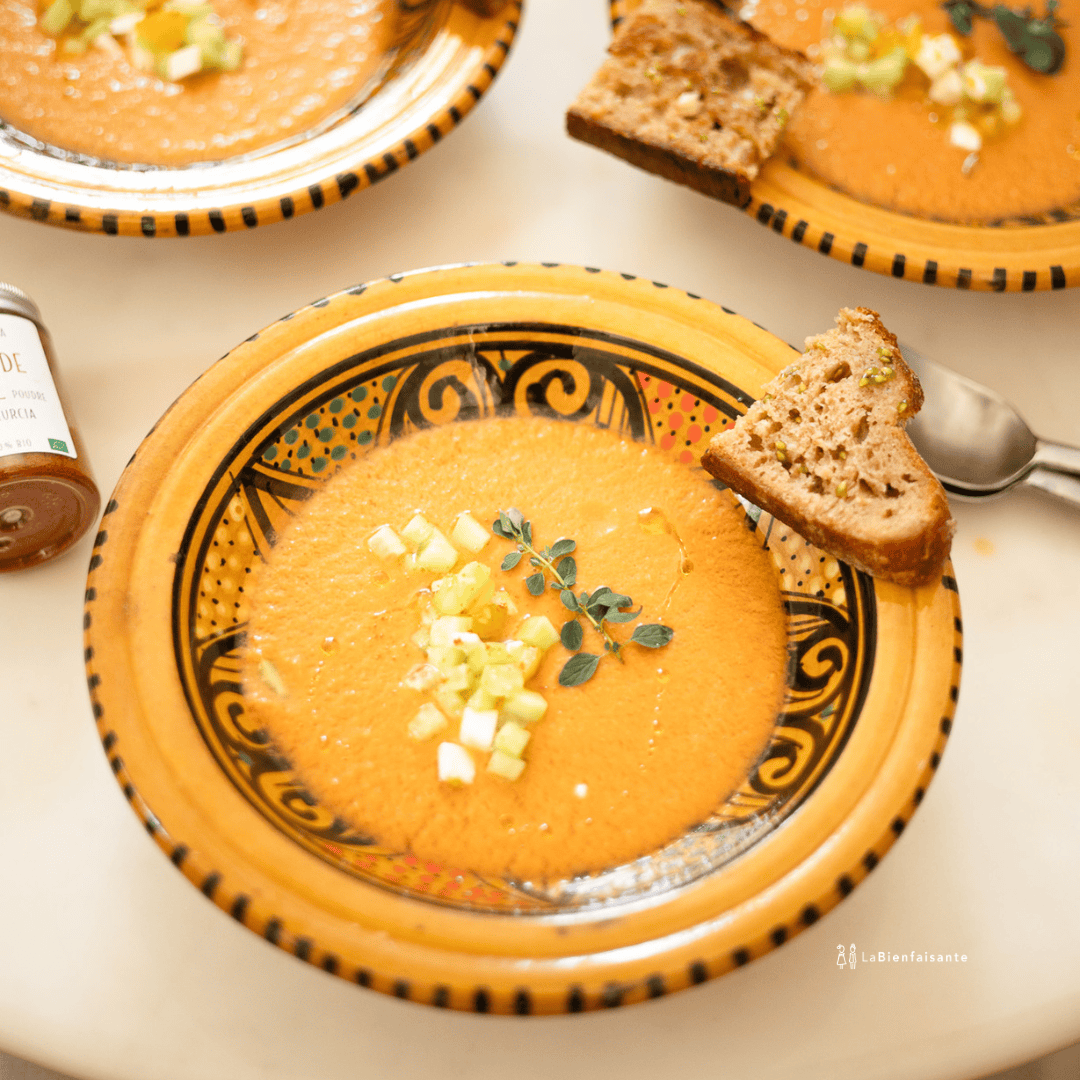 Le Gaspacho de tomates anciennes